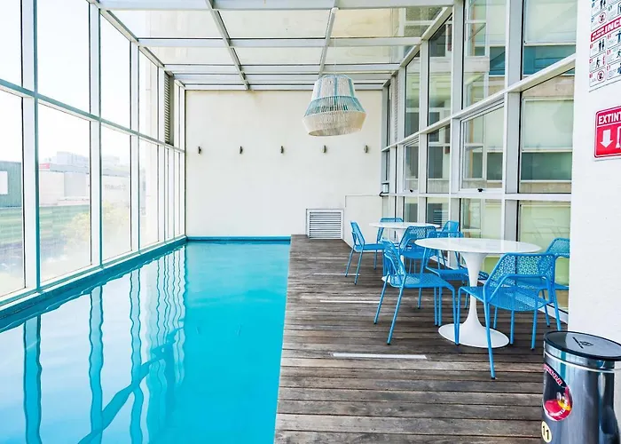 Апартаменты Increible Departamento En Santa Fe Con Gym, Alberca Y Estacionamiento *